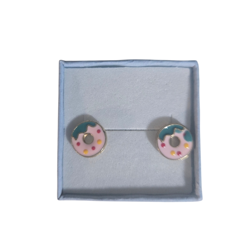 Baby Pink Donut Earrings (NWOT)‎